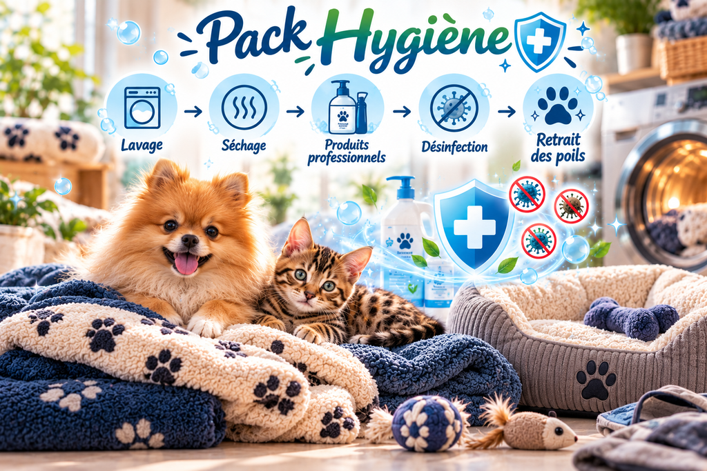Petits textiles ou Petit coussin Pack Hygiène